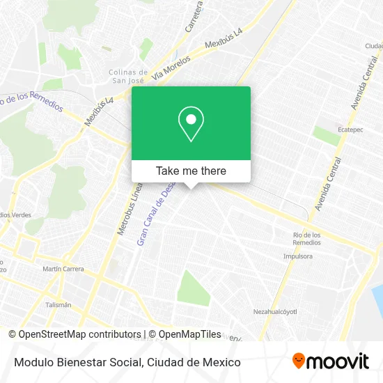 Modulo Bienestar Social map