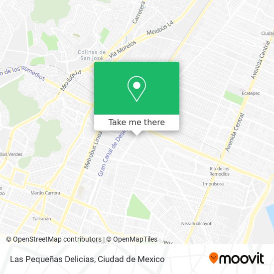 Las Pequeñas Delicias map