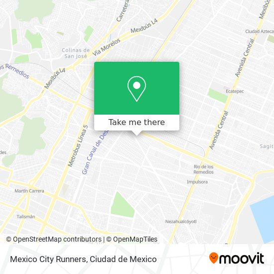 Mapa de Mexico City Runners