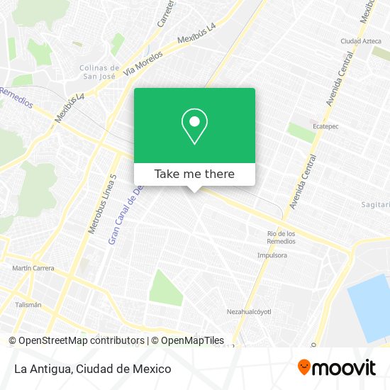 Mapa de La Antigua
