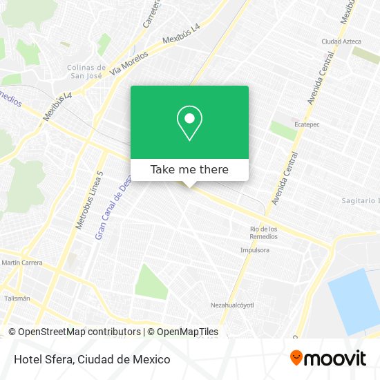 Hotel Sfera map