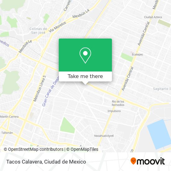 Mapa de Tacos Calavera