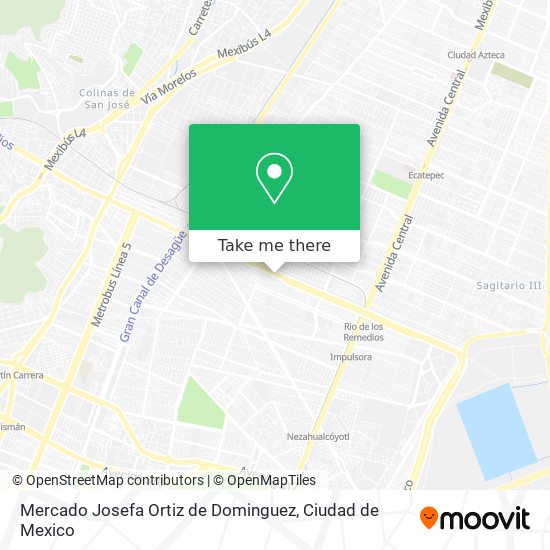 Mercado Josefa Ortiz de Dominguez map