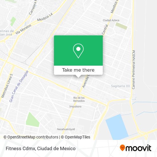 Mapa de Fitness Cdmx