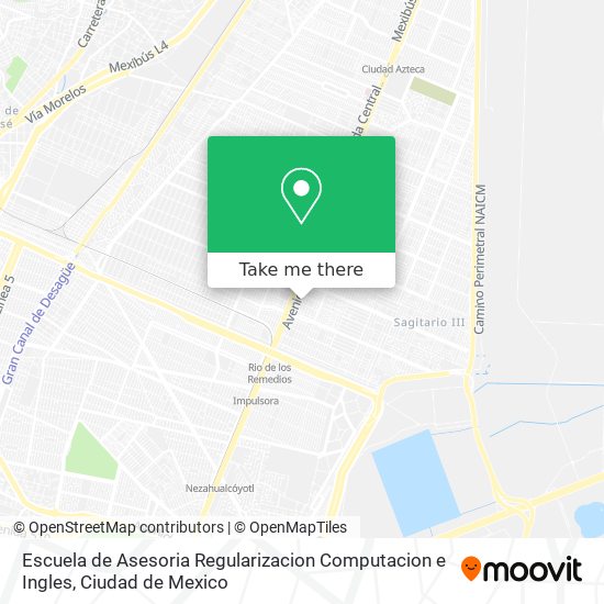 Mapa de Escuela de Asesoria Regularizacion Computacion e Ingles