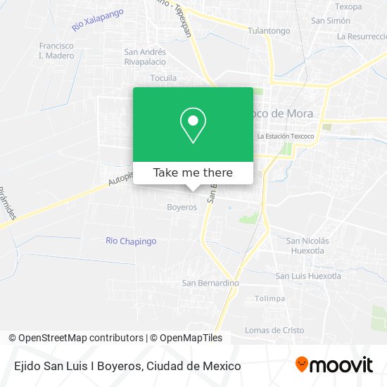 Ejido San Luis I Boyeros map