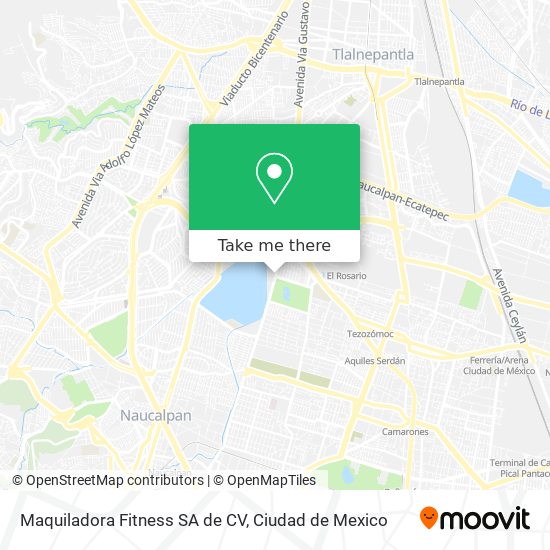 Mapa de Maquiladora Fitness SA de CV