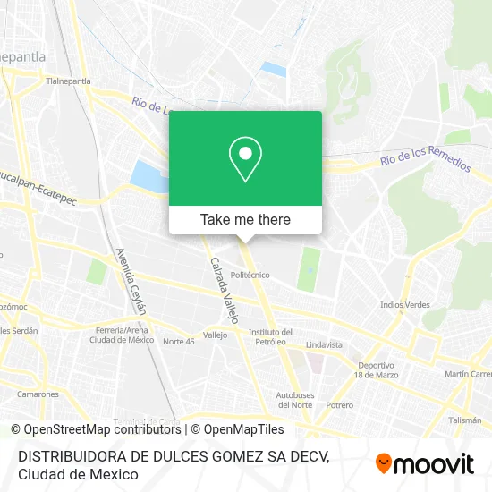 DISTRIBUIDORA DE DULCES GOMEZ SA DECV map