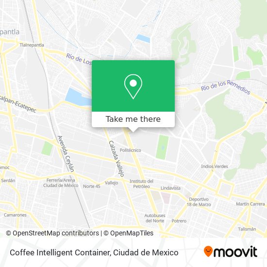 Coffee Intelligent Container map