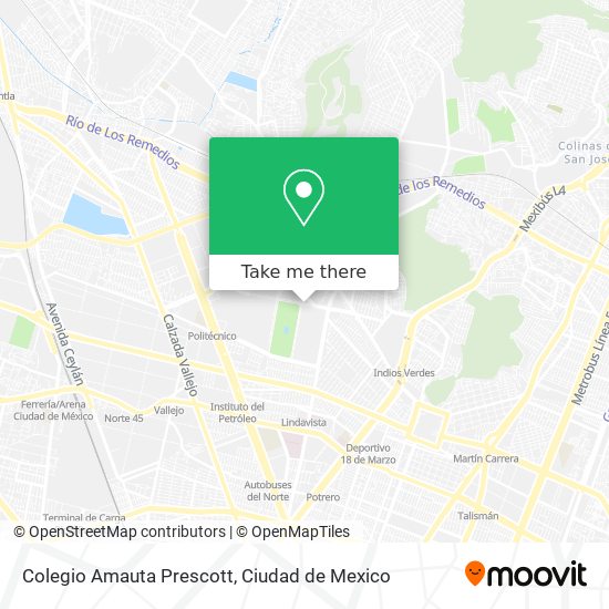 Colegio Amauta Prescott map