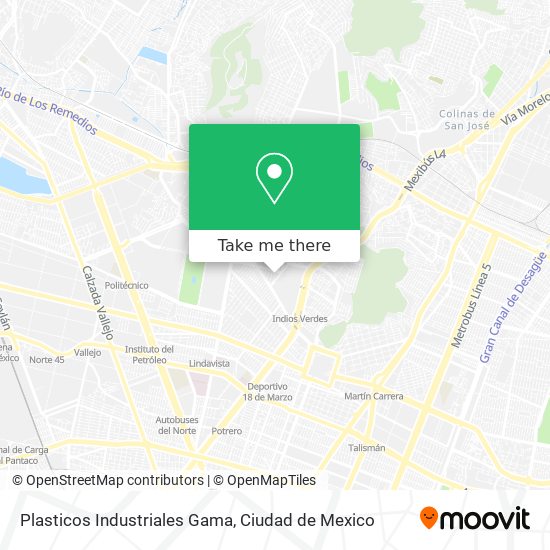 Mapa de Plasticos Industriales Gama