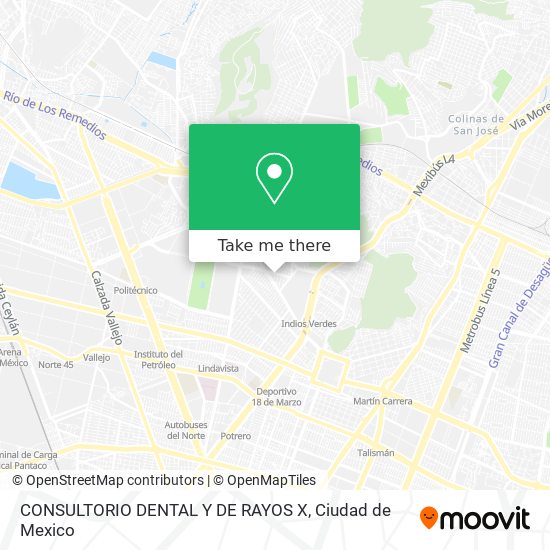 Mapa de CONSULTORIO DENTAL Y DE RAYOS X
