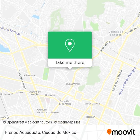 Frenos Acueducto map