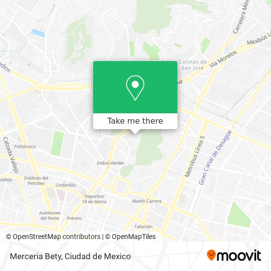 Mapa de Merceria Bety