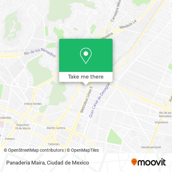 Panaderia Maira map