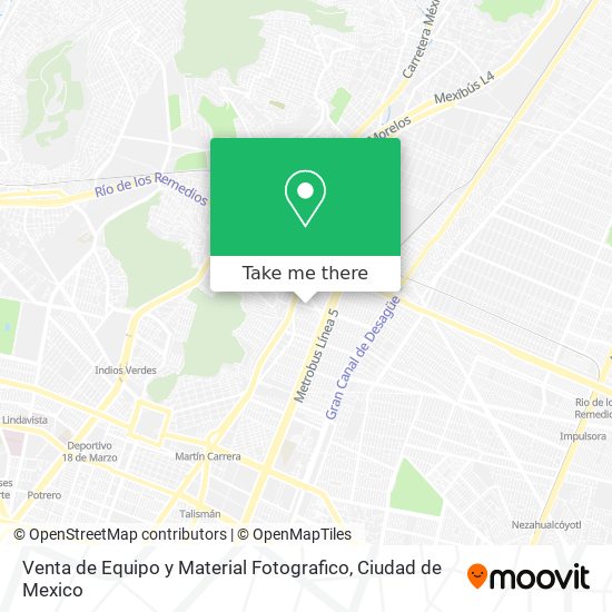 Venta de Equipo y Material Fotografico map