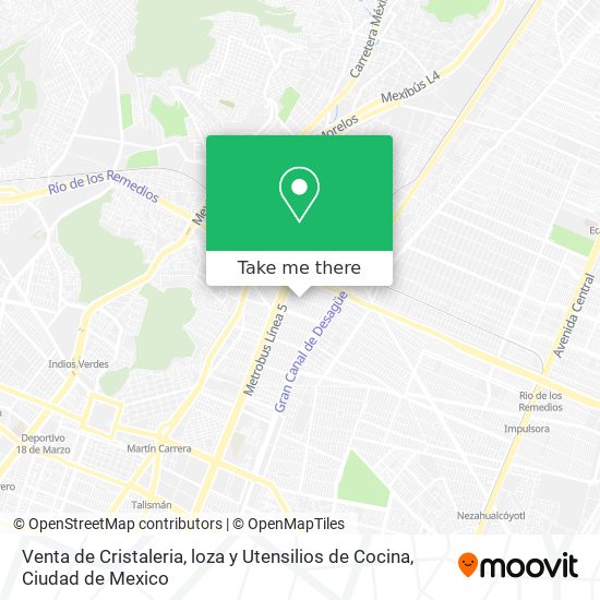 Venta de Cristaleria, loza y Utensilios de Cocina map