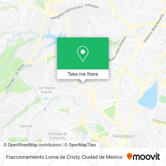 Fraccionamiento Loma de Cristy map