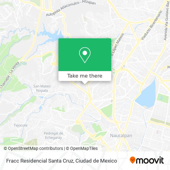 Fracc Residencial Santa Cruz map