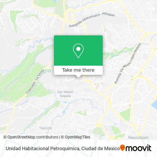 Unidad Habitacional Petroquímica map