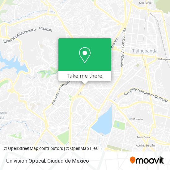 Mapa de Univision Optical