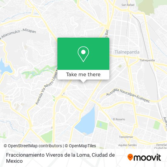 Fraccionamiento Viveros de la Loma map