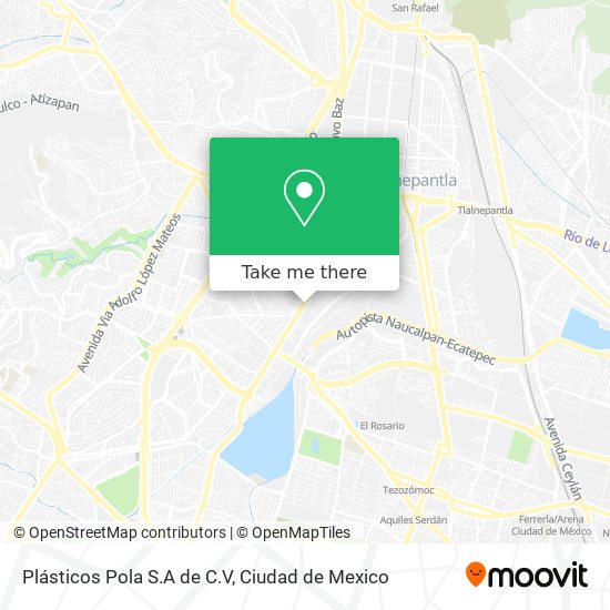 Mapa de Plásticos Pola S.A de C.V