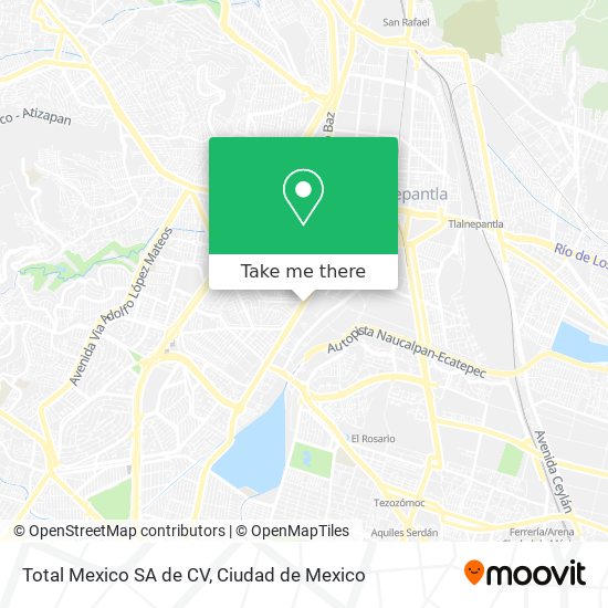 Total Mexico SA de CV map