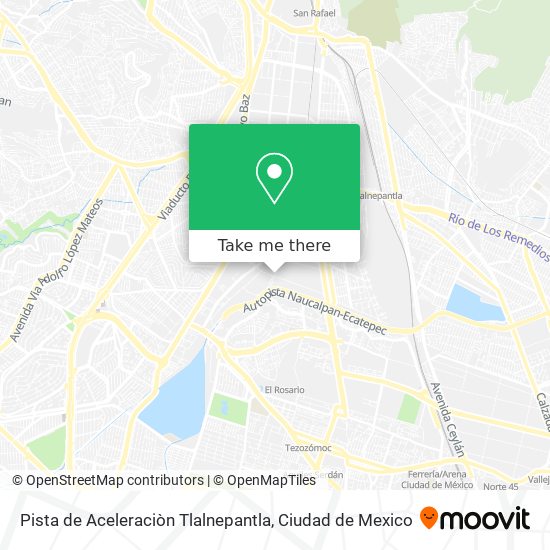 Pista de Aceleraciòn Tlalnepantla map