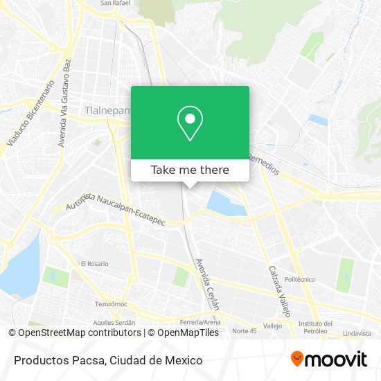 Productos Pacsa map