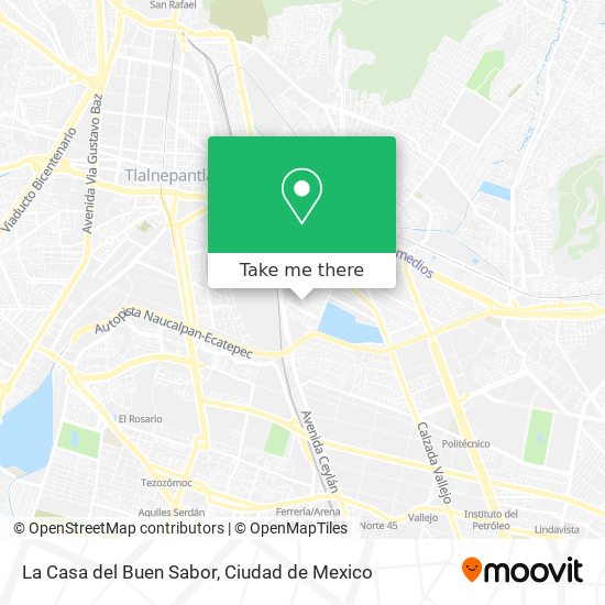 Mapa de La Casa del Buen Sabor