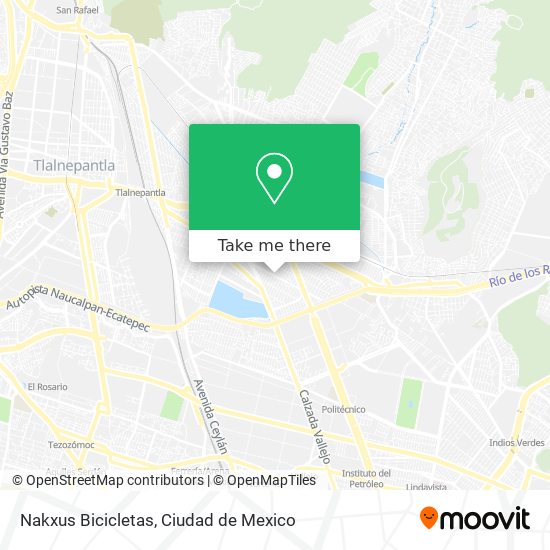 Nakxus Bicicletas map