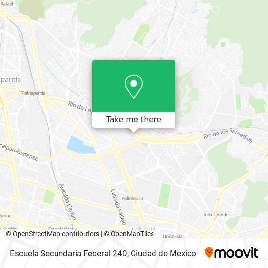 Mapa de Escuela Secundaria Federal 240