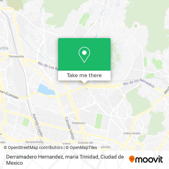Derramadero Hernandez, maria Trinidad map