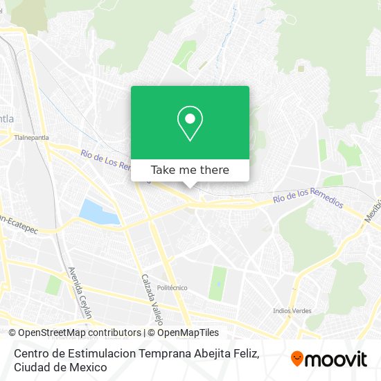 Mapa de Centro de Estimulacion Temprana Abejita Feliz
