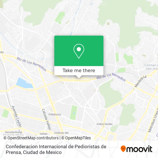 Confederacion Internacional de Pedioristas de Prensa map