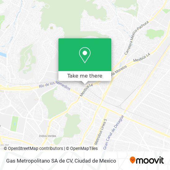 Gas Metropolitano SA de CV map