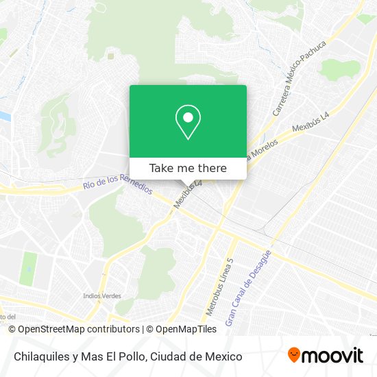 Mapa de Chilaquiles y Mas El Pollo