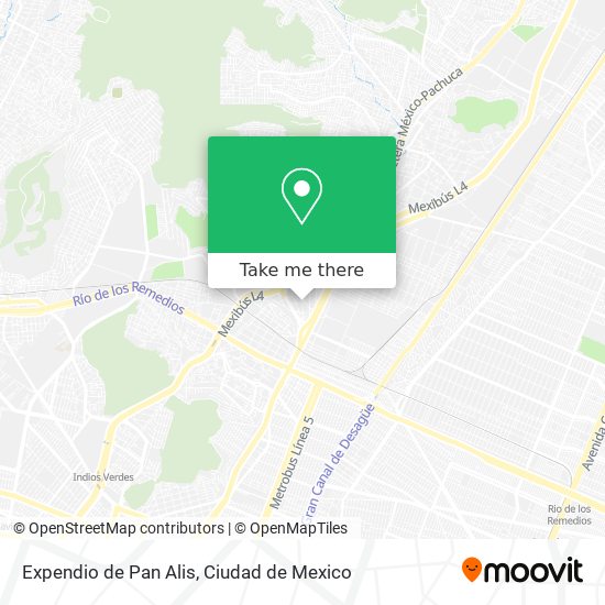 Mapa de Expendio de Pan Alis