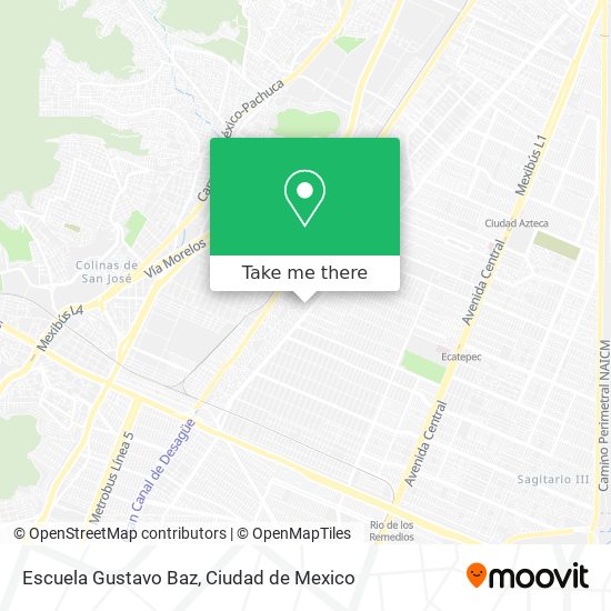 Escuela Gustavo Baz map