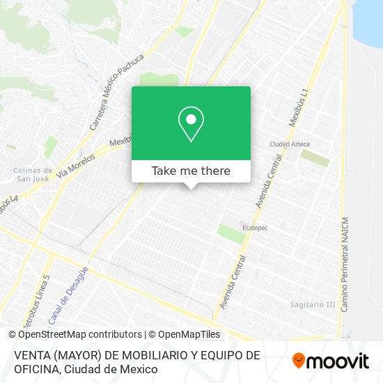 VENTA (MAYOR) DE MOBILIARIO Y EQUIPO DE OFICINA map