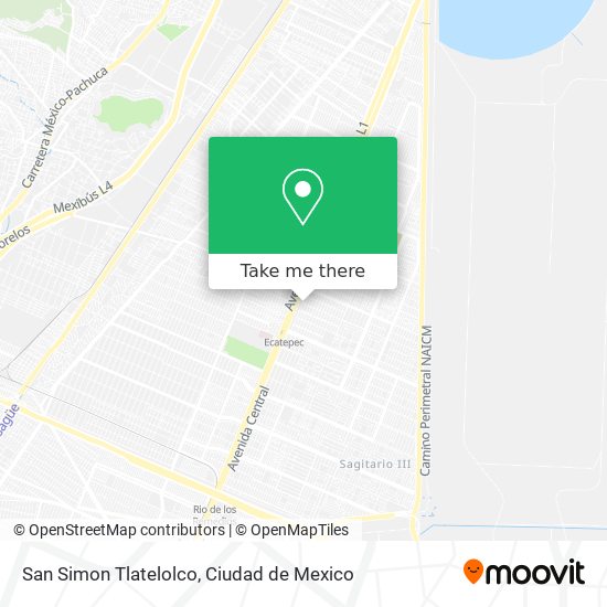 San Simon Tlatelolco map