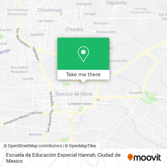 Escuela de Educación Especial Hannah map