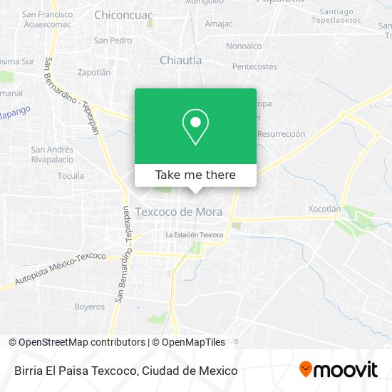 Mapa de Birria El Paisa Texcoco