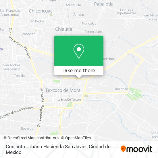 Mapa de Conjunto Urbano Hacienda San Javier