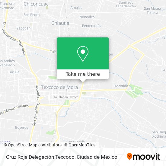 Cruz Roja Delegación Texcoco map