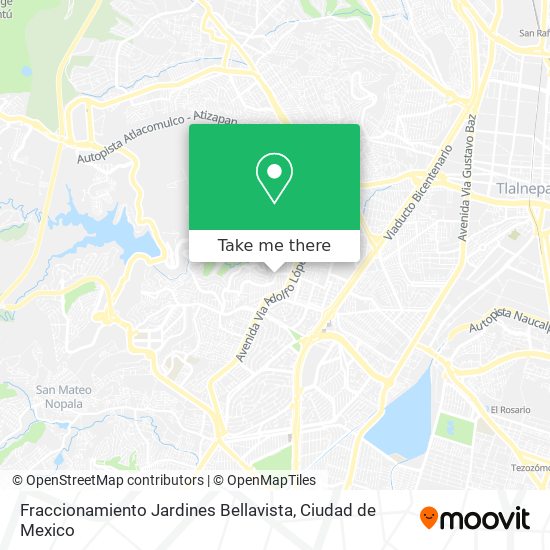Fraccionamiento Jardines Bellavista map