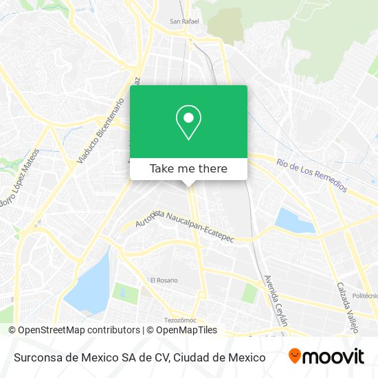 Surconsa de Mexico SA de CV map