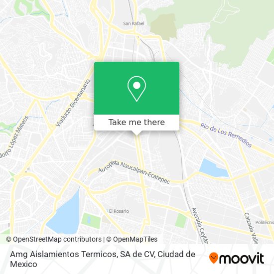 Amg Aislamientos Termicos, SA de CV map