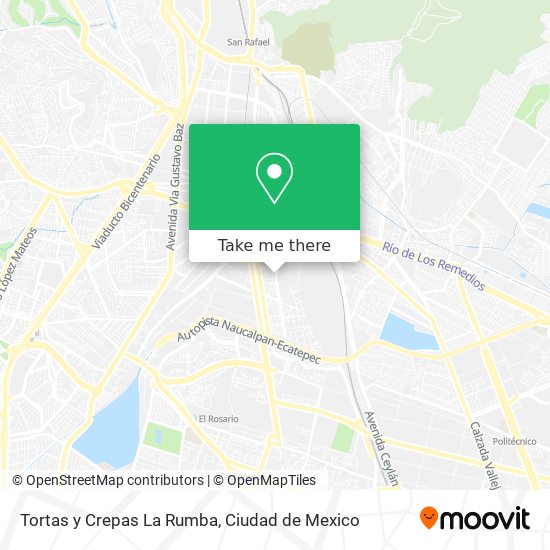 Tortas y Crepas La Rumba map